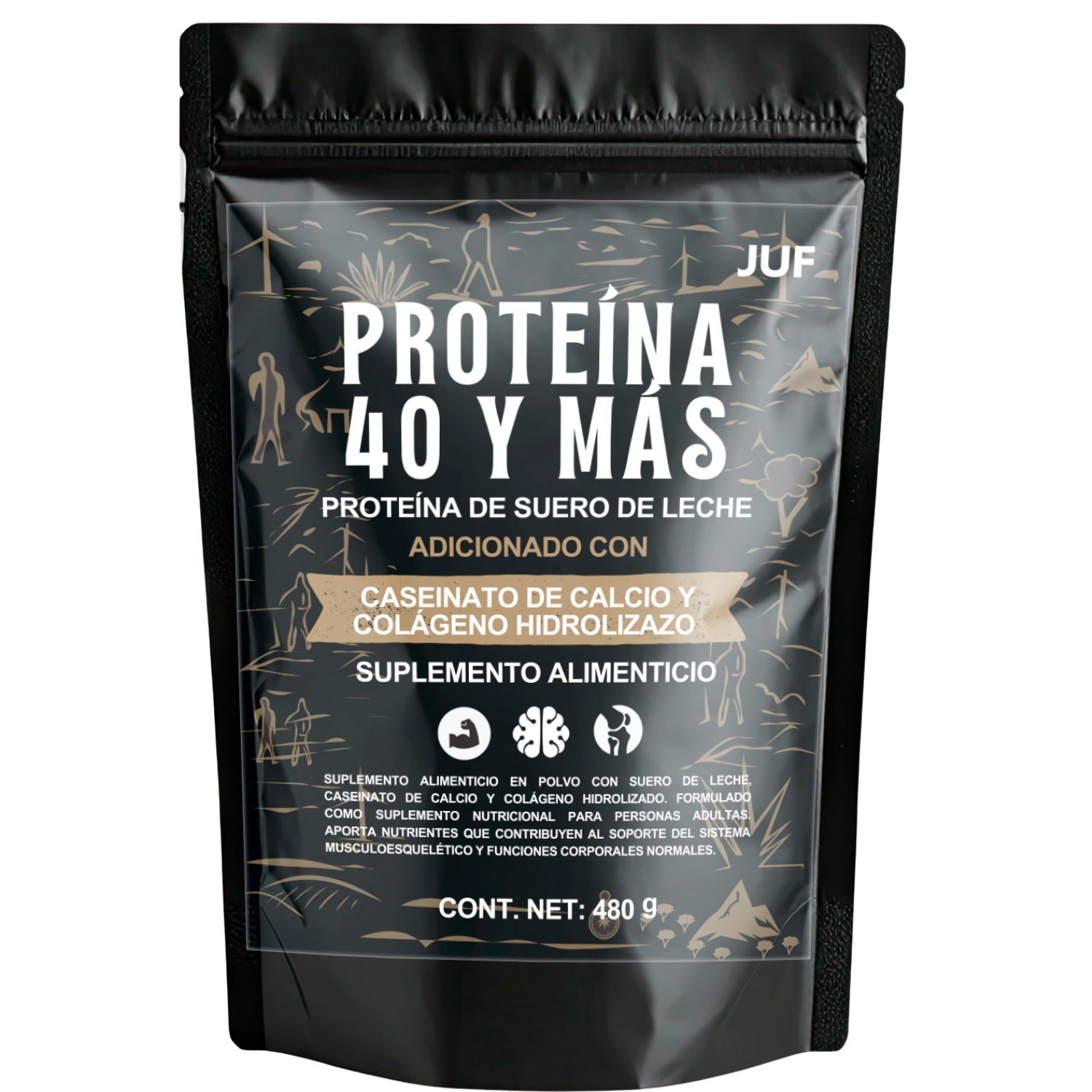 PROTEÍNA 40 Y MÁS 480 gr.