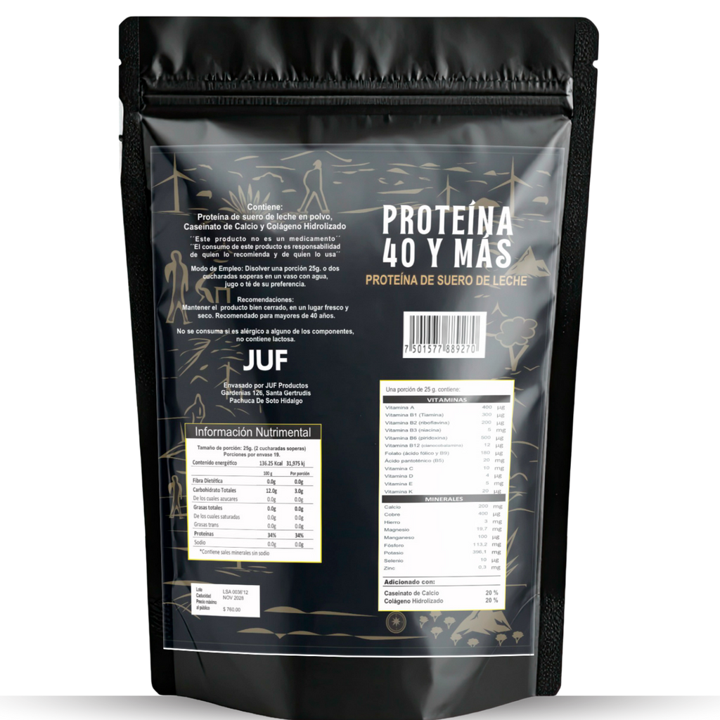 PROTEÍNA 40 Y MÁS 480 gr.