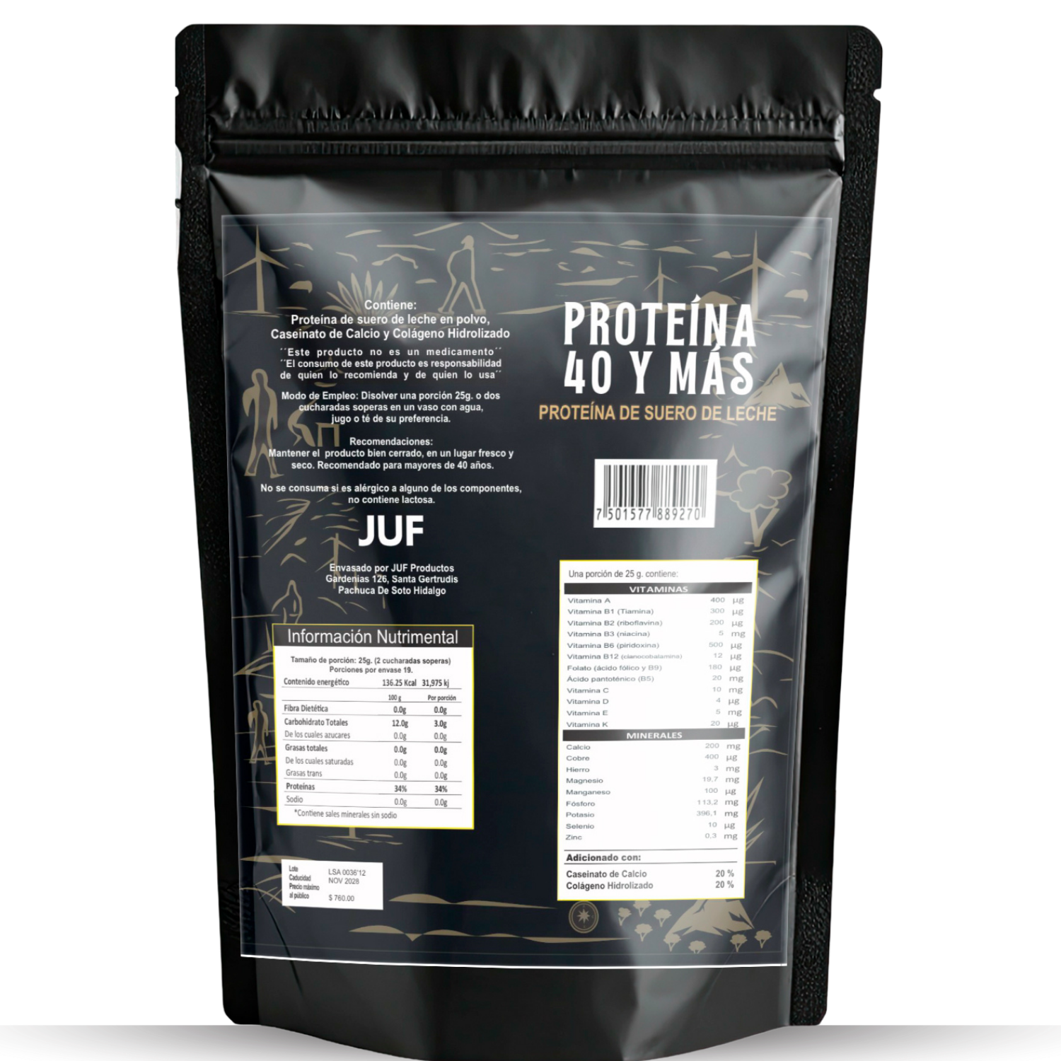PROTEÍNA 40 Y MÁS 480 gr.