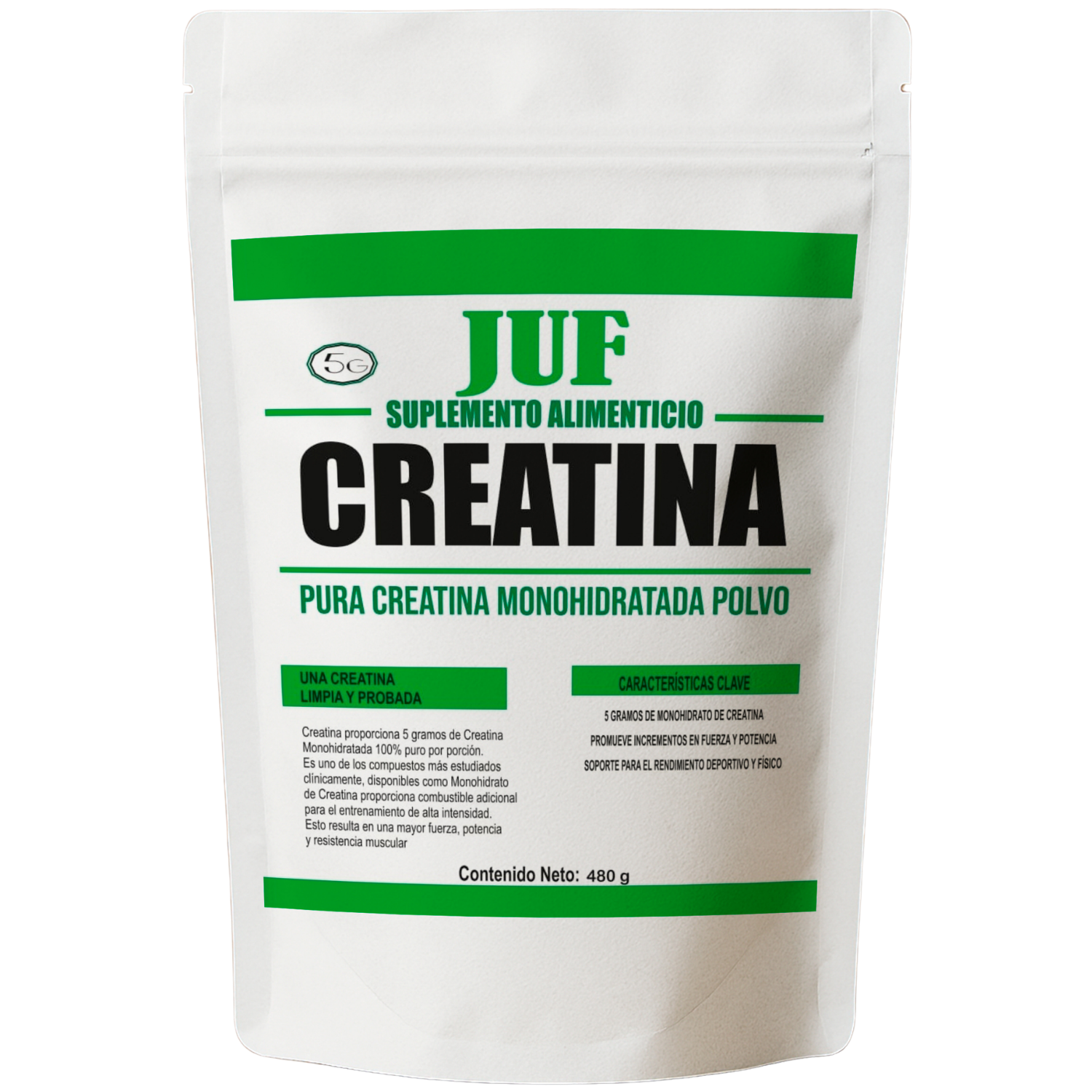 CREATINA MONOHIDRATADA 480 gr.