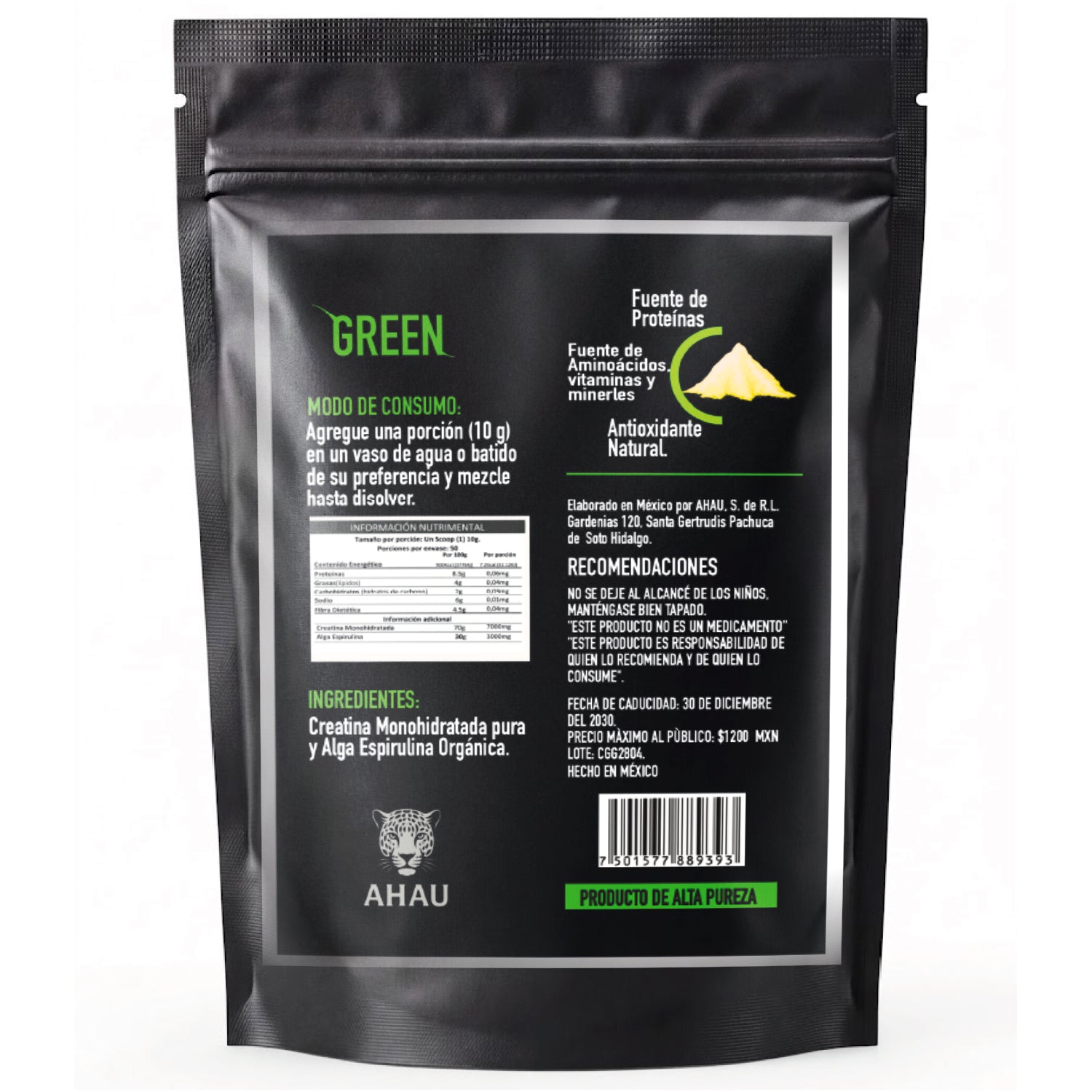 CREATINA GREEN AHAU 500 gr.
